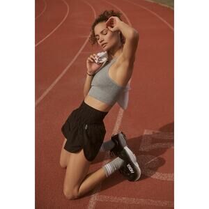 Free People Black Athletic Shorts